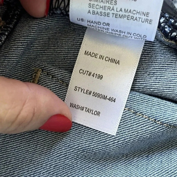 Articles of Society Split Flare Jeans Womens 7 (28"W)Blue Hi-Rise Bell Bottoms - Picture 14 of 15